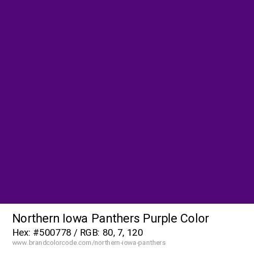 Northern Iowa Panthers's Purple color solid image preview