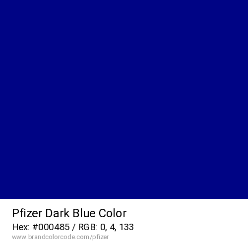 Pfizer's Dark Blue color solid image preview