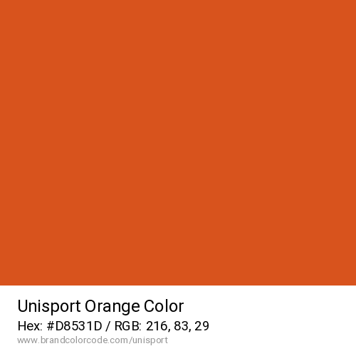 Unisport's Orange color solid image preview