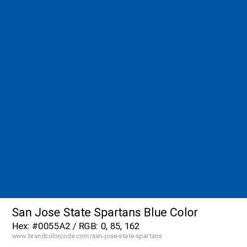 San Jose State Spartans's Blue color solid image preview