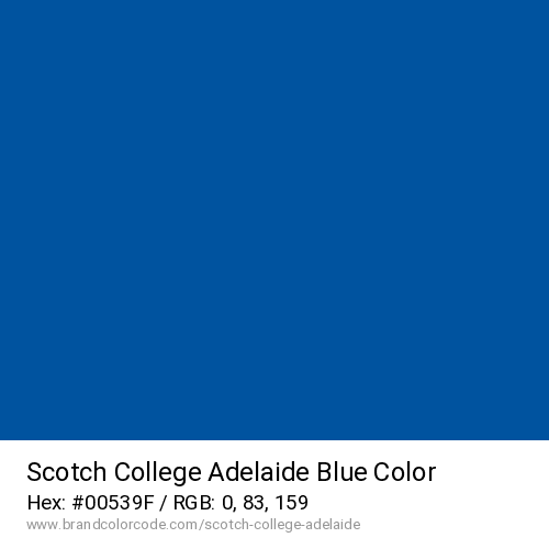 Scotch College Adelaide's Blue color solid image preview