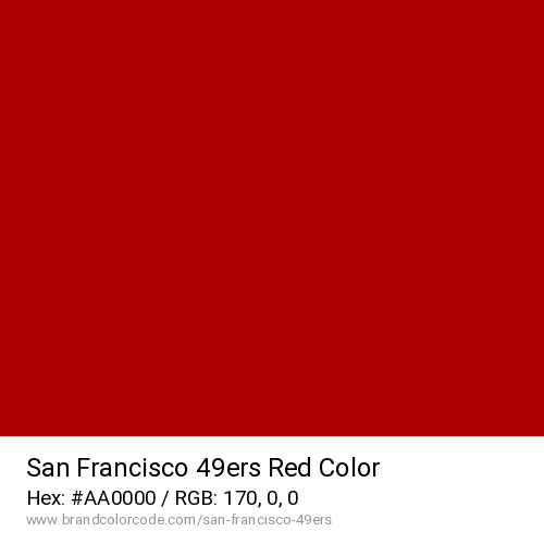 San Francisco 49ers's Red color solid image preview