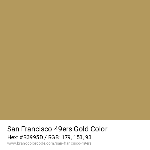 San Francisco 49ers's Gold color solid image preview