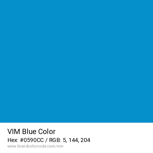 VIM's Blue color solid image preview