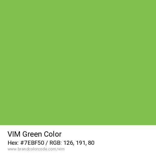VIM's Green color solid image preview