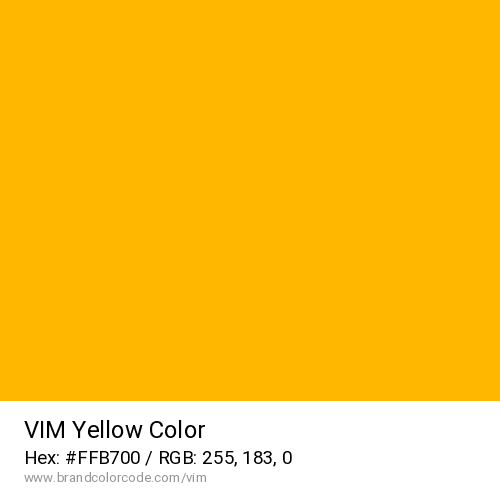 VIM's Yellow color solid image preview