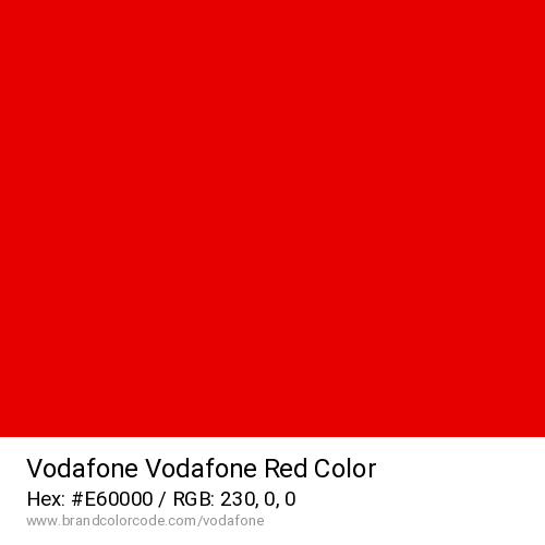 Vodafone's Vodafone Red color solid image preview