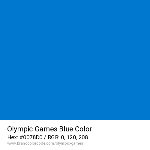 Olympic Games's Blue color solid image preview