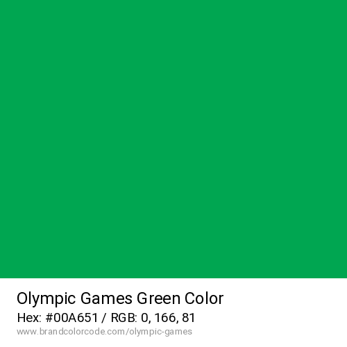 Olympic Games's Green color solid image preview