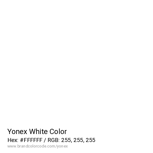 Yonex's White color solid image preview