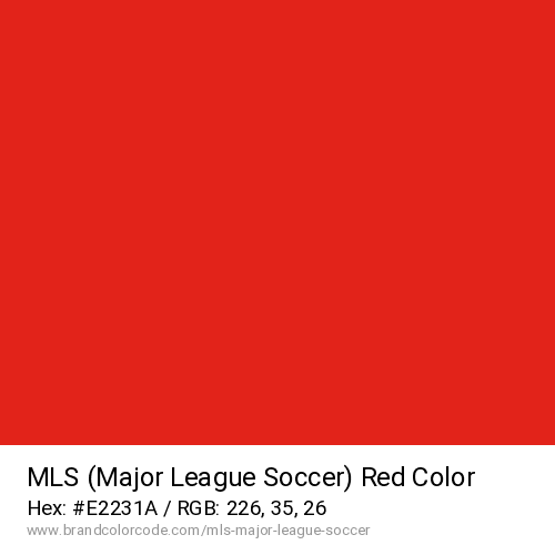 MLS (Major League Soccer)'s Red color solid image preview