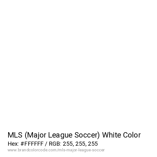 MLS (Major League Soccer)'s White color solid image preview
