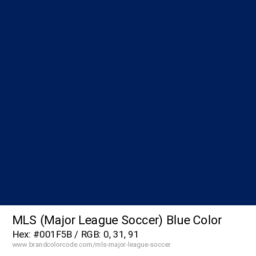 MLS (Major League Soccer)'s Blue color solid image preview