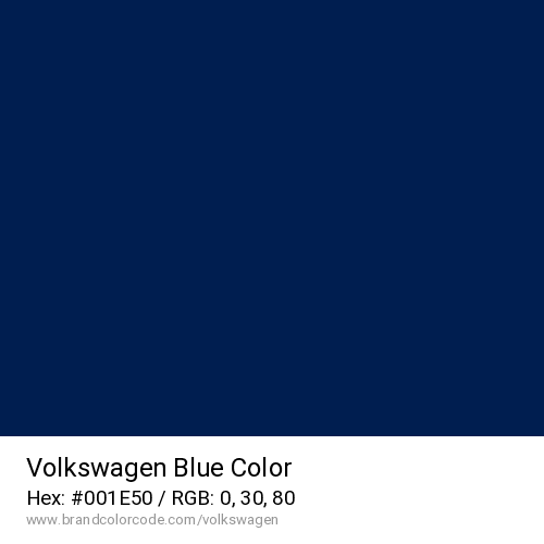Volkswagen's Blue color solid image preview