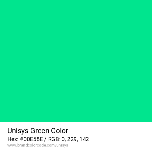 Unisys's Green color solid image preview