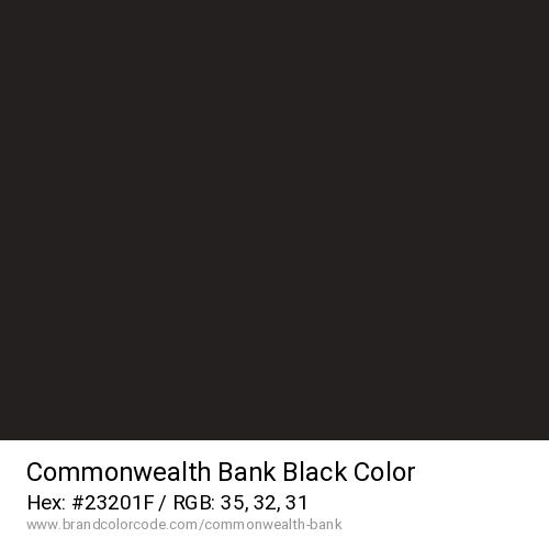 Commonwealth Bank's Black color solid image preview