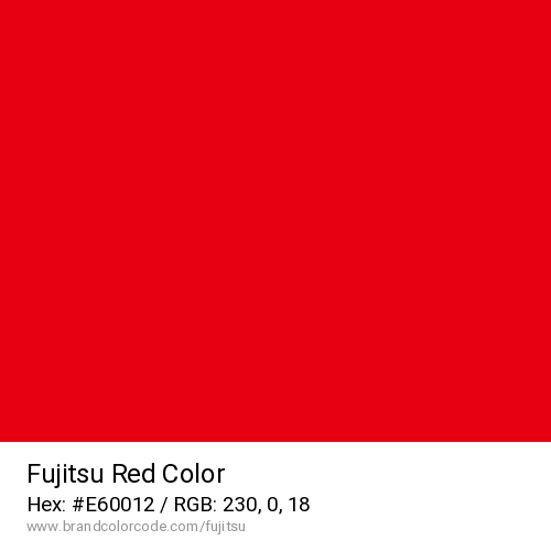 Fujitsu's Red color solid image preview