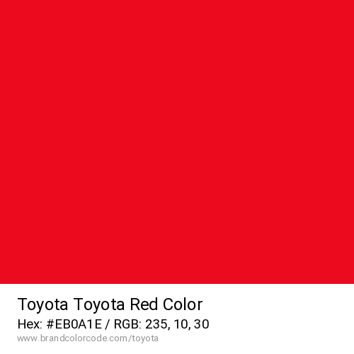 Toyota's Toyota Red color solid image preview