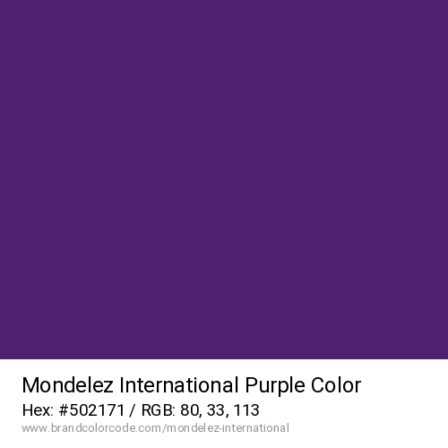 Mondelez International's Purple color solid image preview