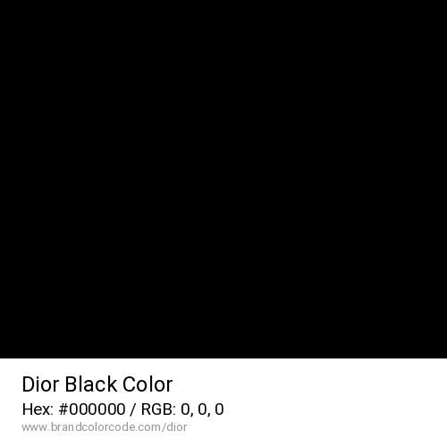 Dior's Black color solid image preview