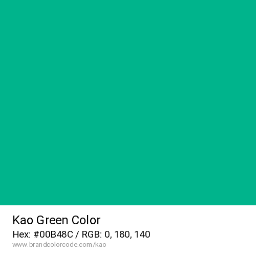 Kao's Green color solid image preview