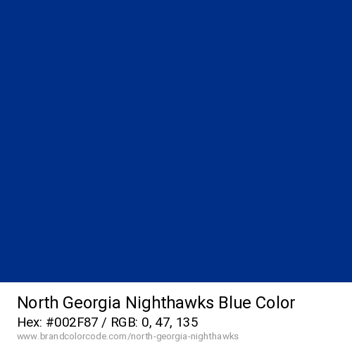 North Georgia Nighthawks's Blue color solid image preview