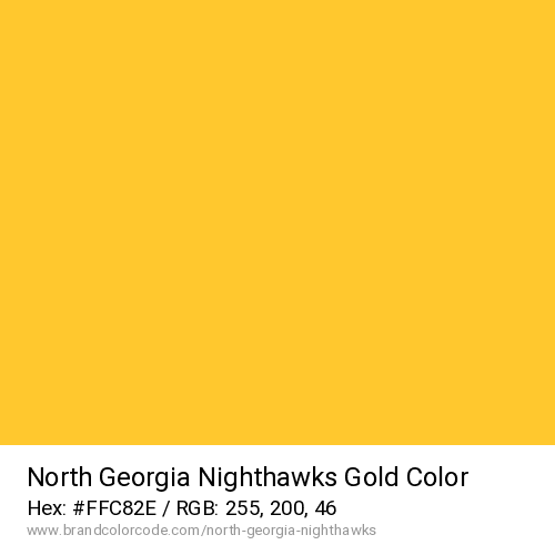 North Georgia Nighthawks's Gold color solid image preview