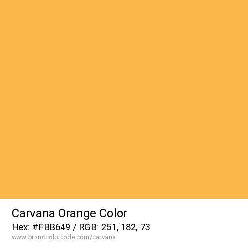 Carvana's Orange color solid image preview