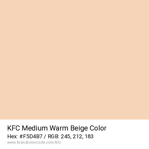 KFC's Medium Warm Beige color solid image preview