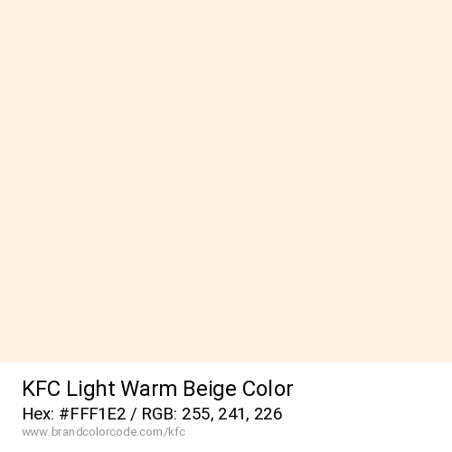 KFC's Light Warm Beige color solid image preview