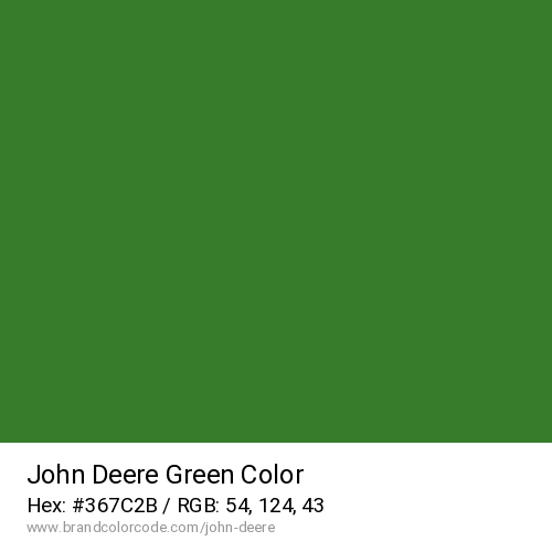 John Deere's Green color solid image preview