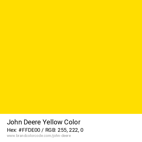 John Deere's Yellow color solid image preview