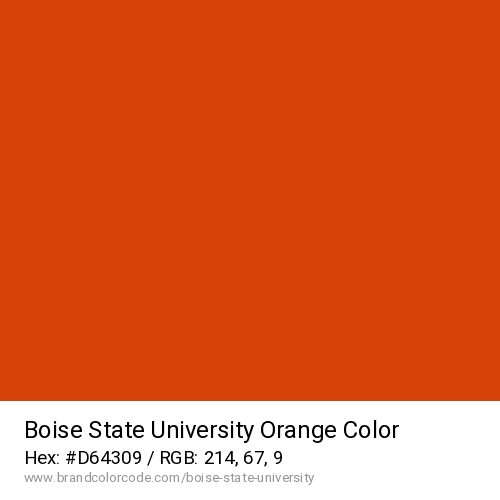 Boise State University's Orange color solid image preview
