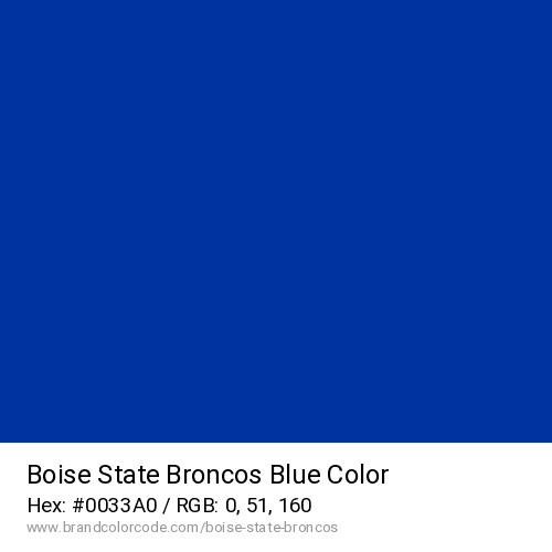 Boise State Broncos's Blue color solid image preview