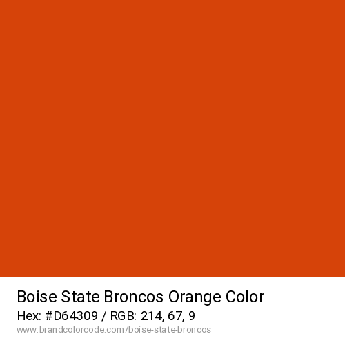 Boise State Broncos's Orange color solid image preview
