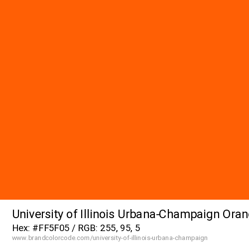 University of Illinois Urbana-Champaign's Orange color solid image preview