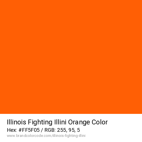 Illinois Fighting Illini's Orange color solid image preview