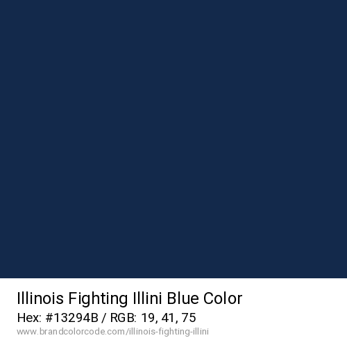 Illinois Fighting Illini's Blue color solid image preview