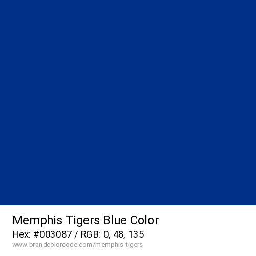 Memphis Tigers's Blue color solid image preview