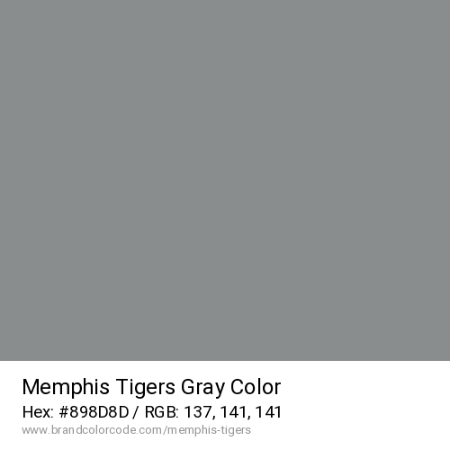 Memphis Tigers's Gray color solid image preview