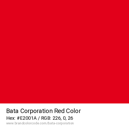 Bata Corporation's Red color solid image preview