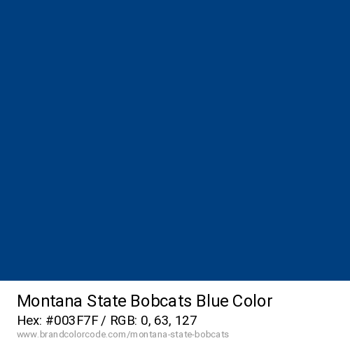Montana State Bobcats's Blue color solid image preview