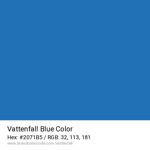 Vattenfall's Blue color solid image preview
