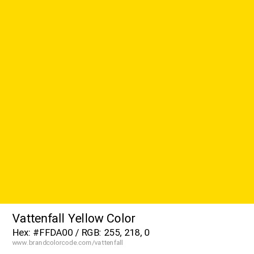 Vattenfall's Yellow color solid image preview