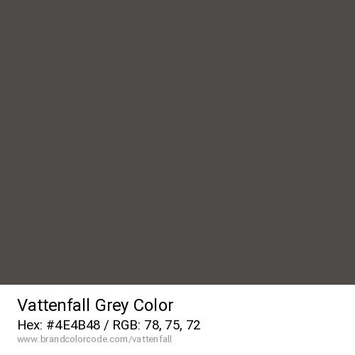 Vattenfall's Grey color solid image preview