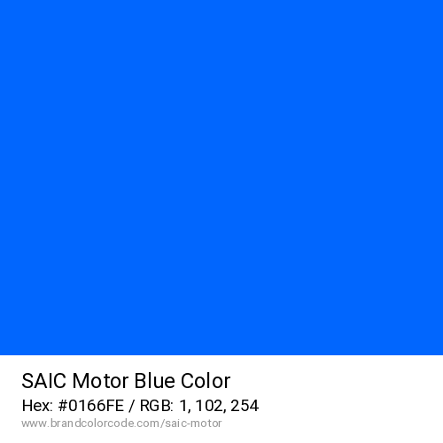 SAIC Motor's Blue color solid image preview