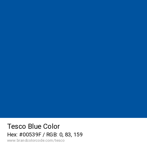 Tesco's Blue color solid image preview