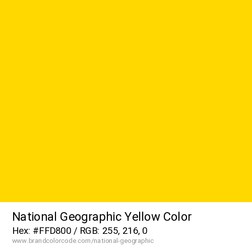 National Geographic's Yellow color solid image preview