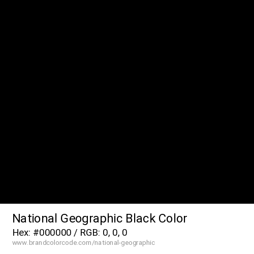 National Geographic's Black color solid image preview