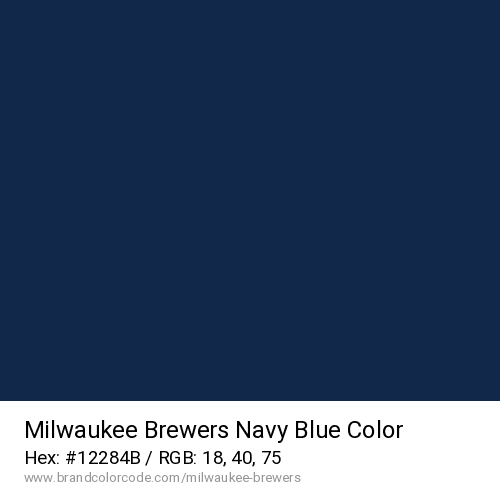 Milwaukee Brewers's Navy Blue color solid image preview